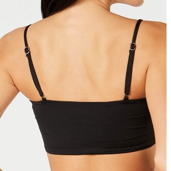 Bar III Nailhead Embellished Bikini Swim Top - Picture 2 of 5